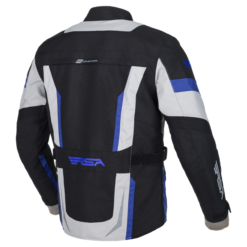 Jachetă pentru motociclete RSA EXO 2 negru-gri-albastru