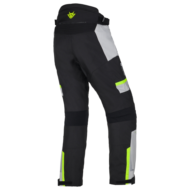Pantaloni moto RSA EXO 2 negru-gri-galben fluo