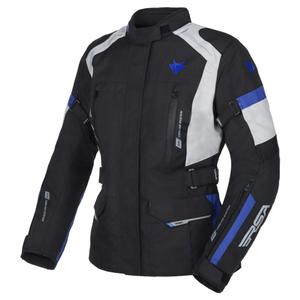 Jachetă de motocicletă pentru femei RSA EXO 2 negru-gri-albastru