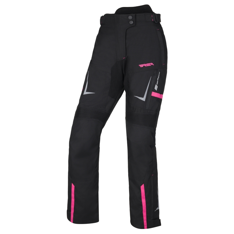 Pantaloni moto dama RSA EXO 2 negru-roz