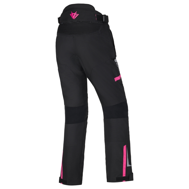 Pantaloni moto dama RSA EXO 2 negru-roz