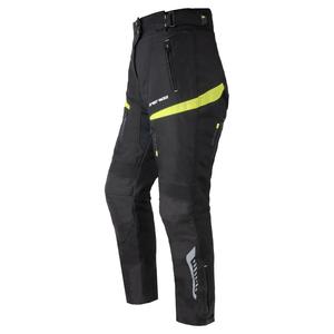 Pantaloni moto pentru femei Street Racer Vix negru-galben fluorescent