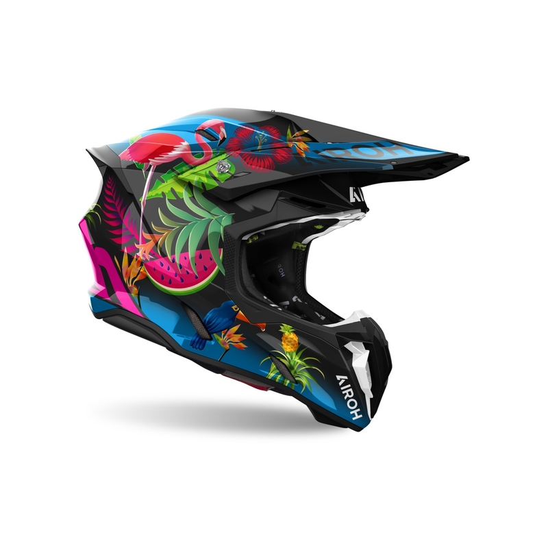 Casca motocross Airoh Twist 3 Amazonia 2024 lucioasa