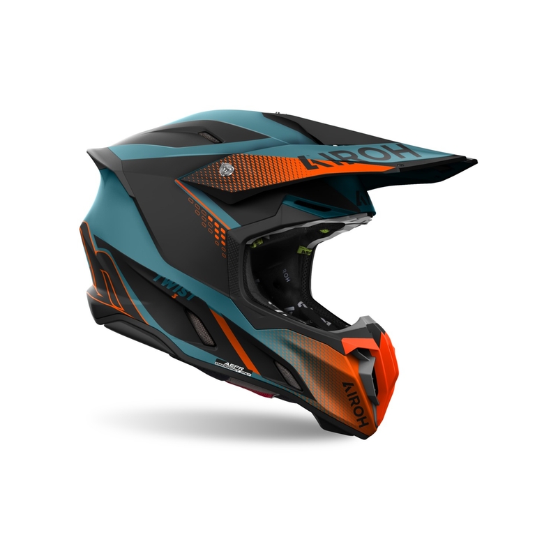 Casca motocross Airoh Twist 3 Shard portocaliu mat