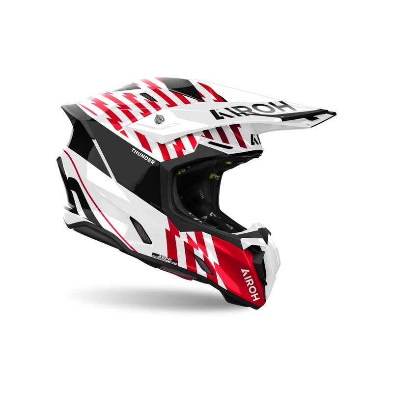 Casca motocross Airoh Twist 3 Thunder rosu lucios