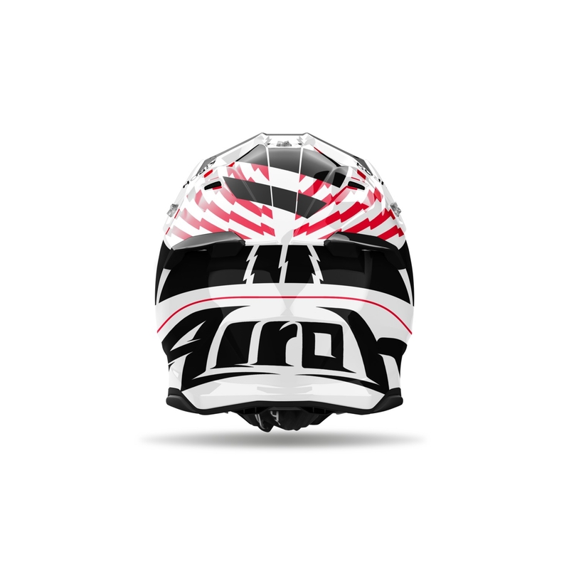 Casca motocross Airoh Twist 3 Thunder rosu lucios