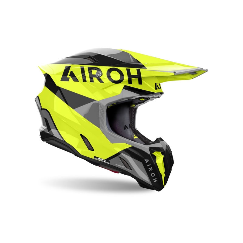 Casca motocross Airoh Twist 3 King galben lucios