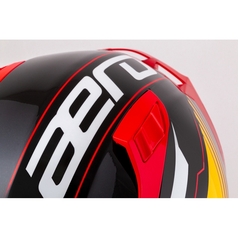 Cassida moto integrala Cassida Aero Drome pearl negru-portocaliu-rosu-alb
