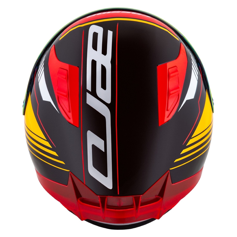 Cassida moto integrala Cassida Aero Drome pearl negru-portocaliu-rosu-alb