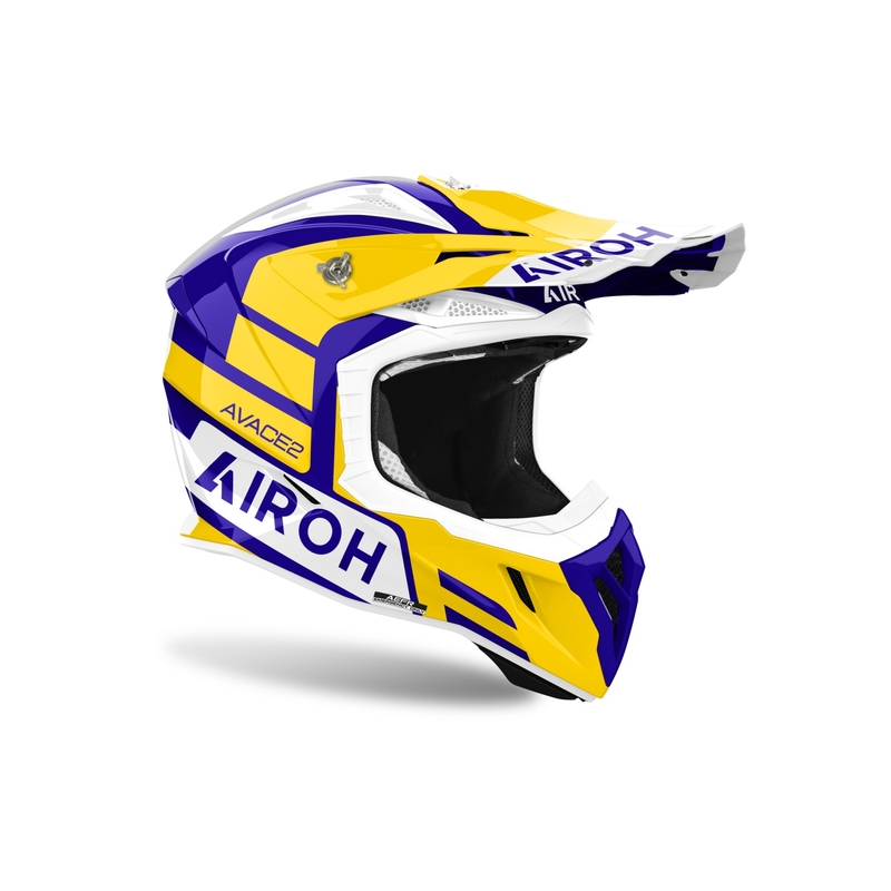 Cască motocross Airoh Aviator Ace 2 Sake, galben lucios