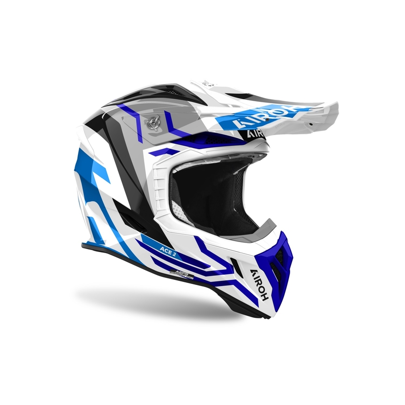 Cască motocross Airoh Aviator Ace 2 Ground albastru lucios