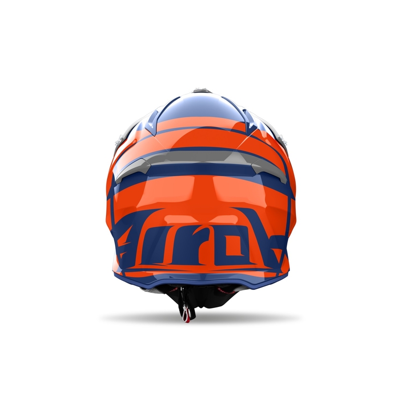 Cască motocross Airoh Aviator Ace 2 Engine, albastru lucios