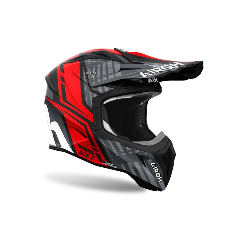 Cască motocross Airoh Aviator Ace 2 Proud, roșie mată