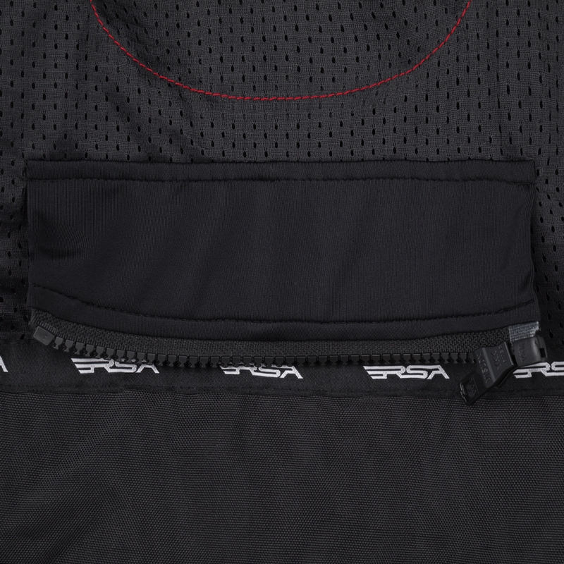 Jachetă de motociclist RSA Bolt negru-alb-roșu