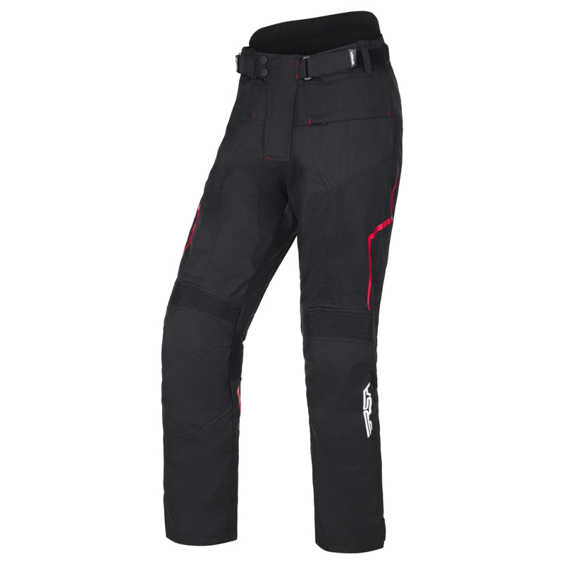 RSA Bolt pantaloni de motociclist Bolt negru-alb-rou