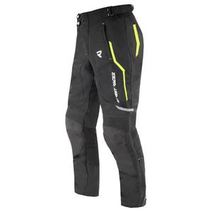 Pantaloni moto Street Racer Flex Air negru-galben fluo