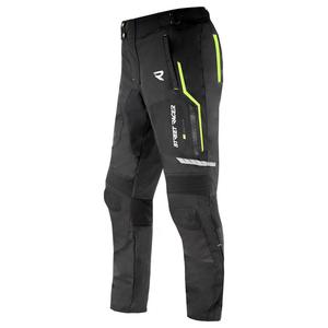 Pantaloni moto Street Racer Flex EVO negru-galben fluo