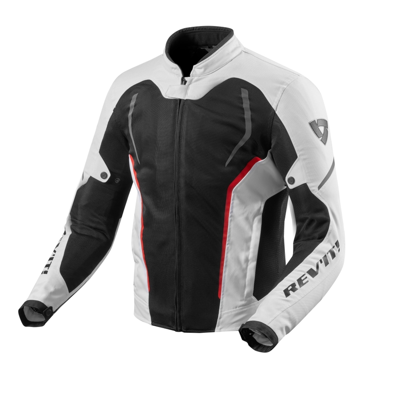 Jacheta de motociclete Revit GT-R Air 2 alb-negru lichidare