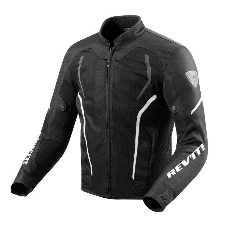 Revit GT-R Air 2 negru și alb jacheta de motociclete negru și alb lichidare