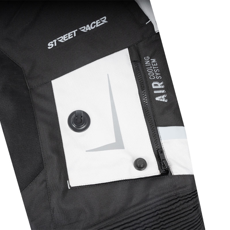 Pantaloni moto Street Racer All Season negru-gri
