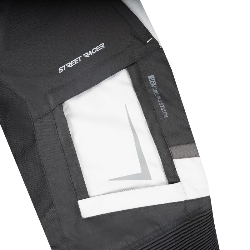 Pantaloni moto Street Racer Hilax negru-gri