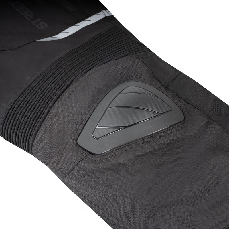 Pantaloni moto Street Racer Flex EVO negri