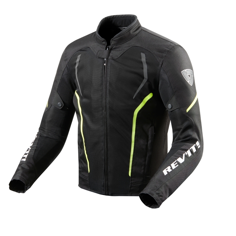 Revit GT-R Air 2 negru-fluo galben jacheta de motociclete lichidare