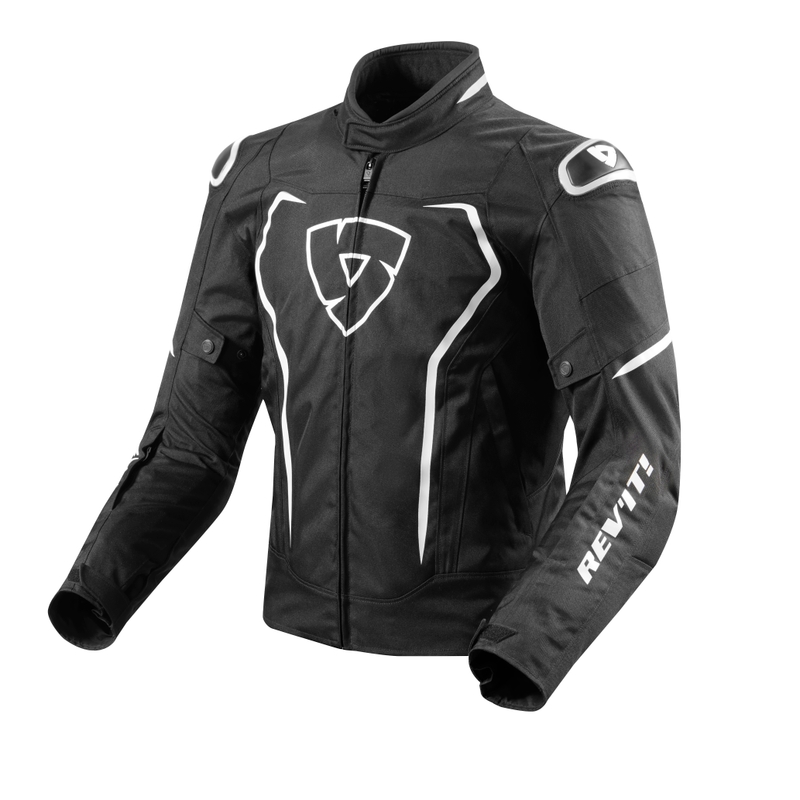 Revit Vertex Negru și alb Negru și alb Jacheta de motociclete lichidare