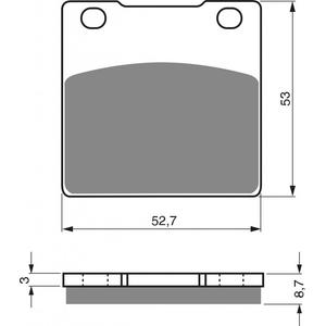 Placute de frana GOLDFREN 016 S3