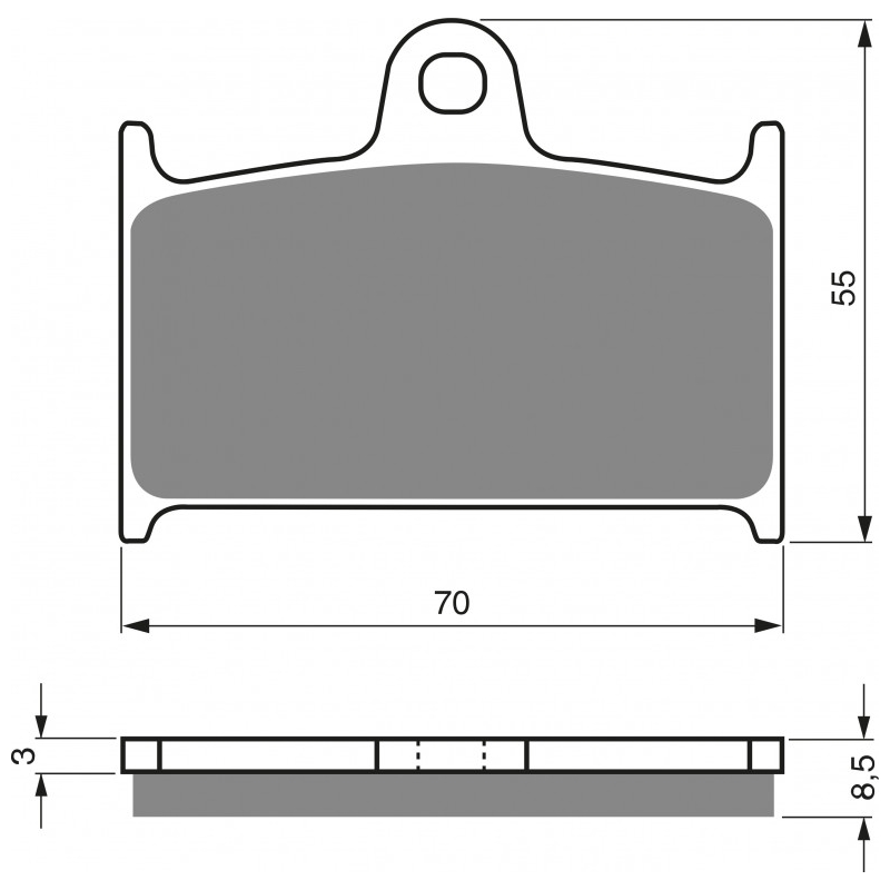 Placute de frana GOLDFREN S3