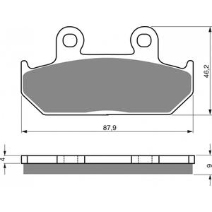 Placute de frana GOLDFREN 024 S3