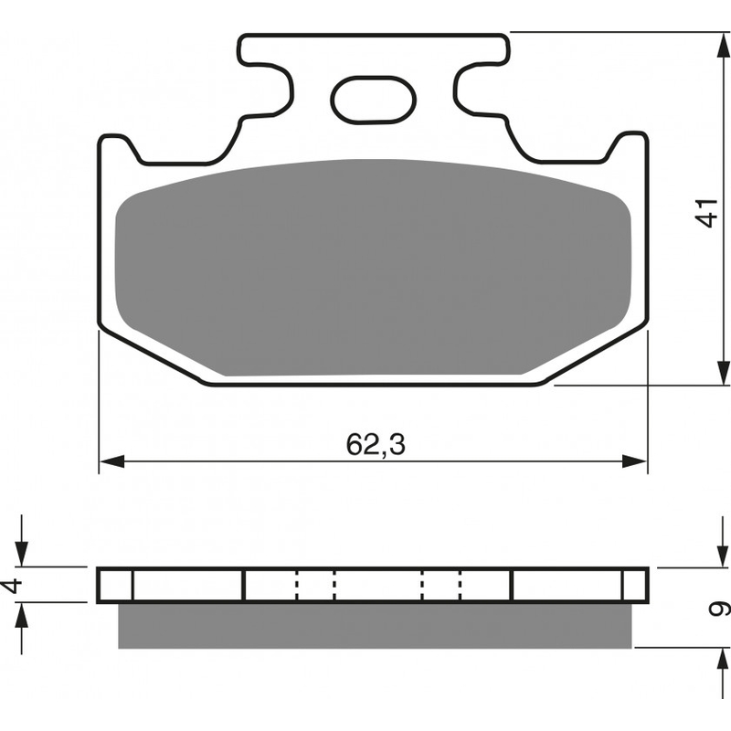 Placute de frana GOLDFREN K5