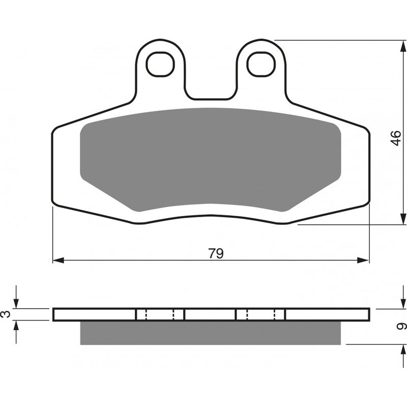Placute de frana GOLDFREN K1