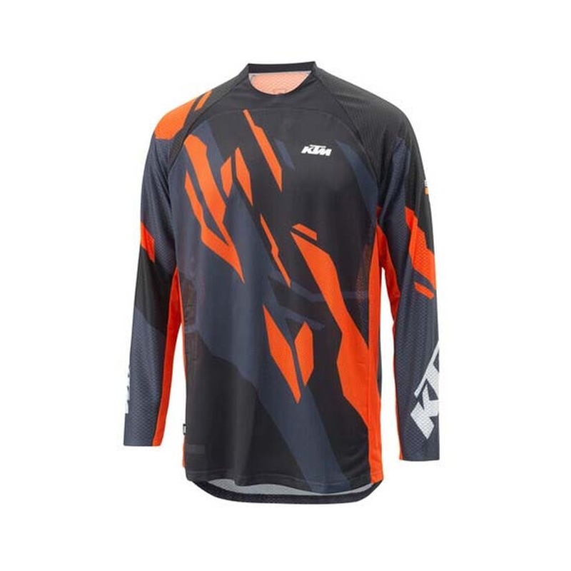 Tricou motocross KTM Gravity-FX Air gri-negru-portocaliu