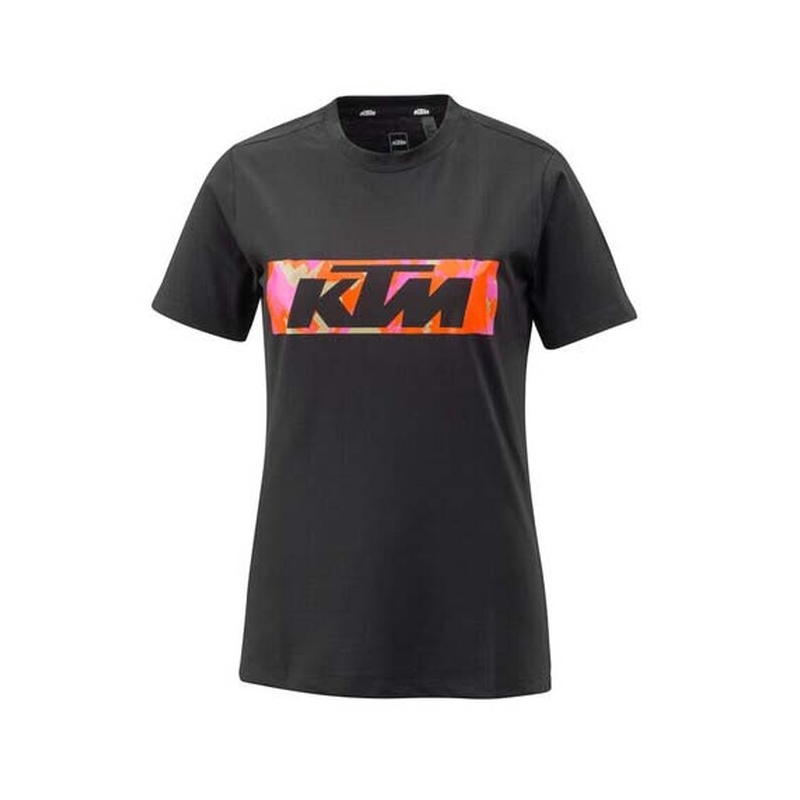 KTM Camo Tee negru pentru femei lichidare