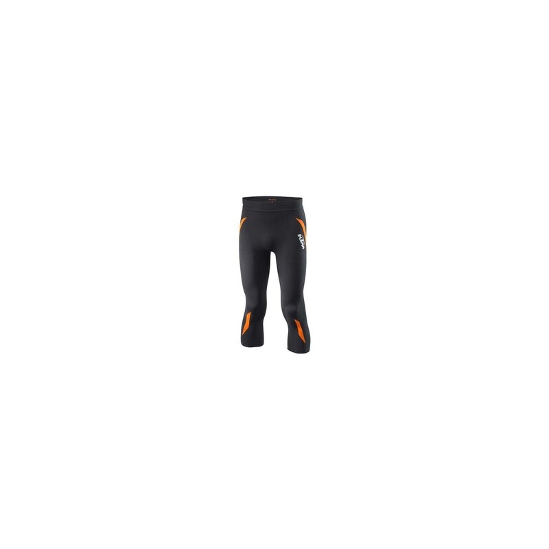 Pantaloni funcționale 3/4 KTM Performance Summer negru-portocaliu de vară lichidare