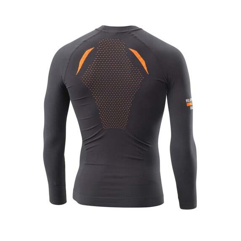 Tricou funcțional KTM Summer Performance Lung negru-portocaliu