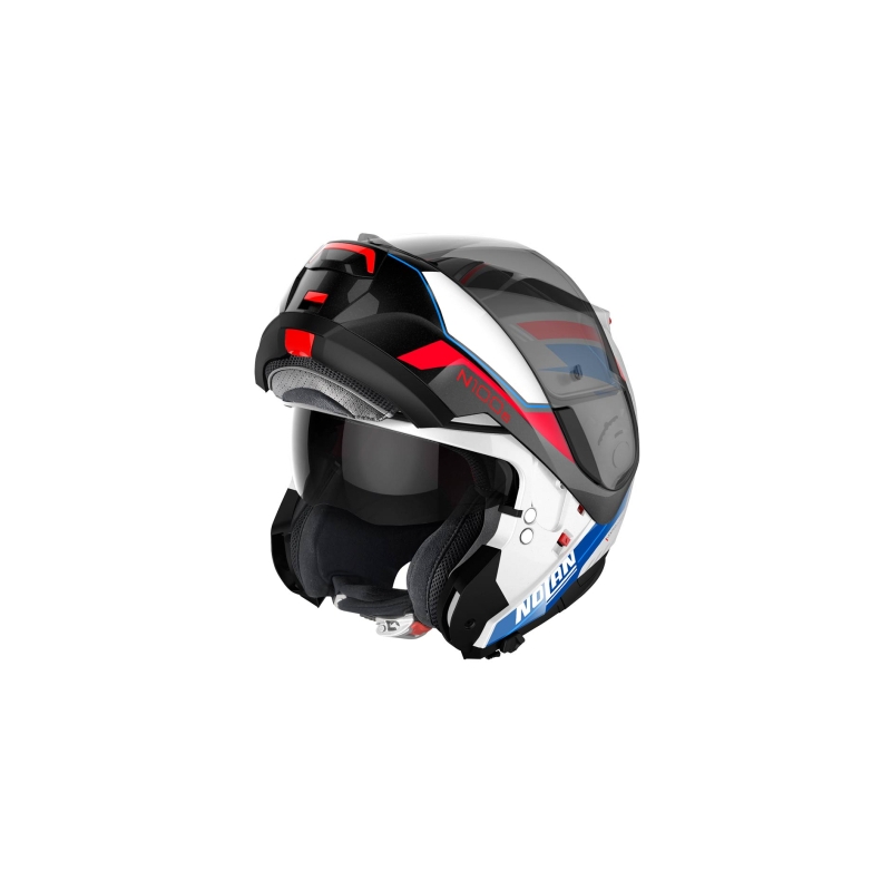 Cască de motociclist Nolan N100-6 Surveyor N-COM 24 alb-albastru