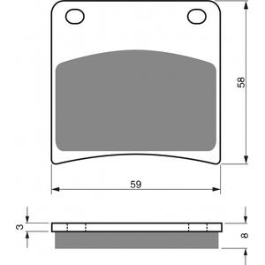 Placute de frana GOLDFREN 027 S3
