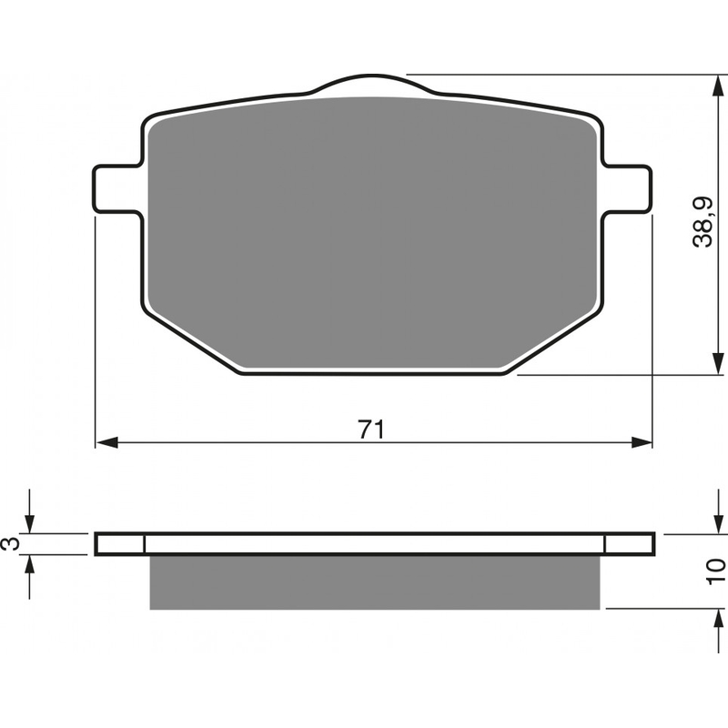 Placute de frana GOLDFREN AD  OFF-ROAD FRONT