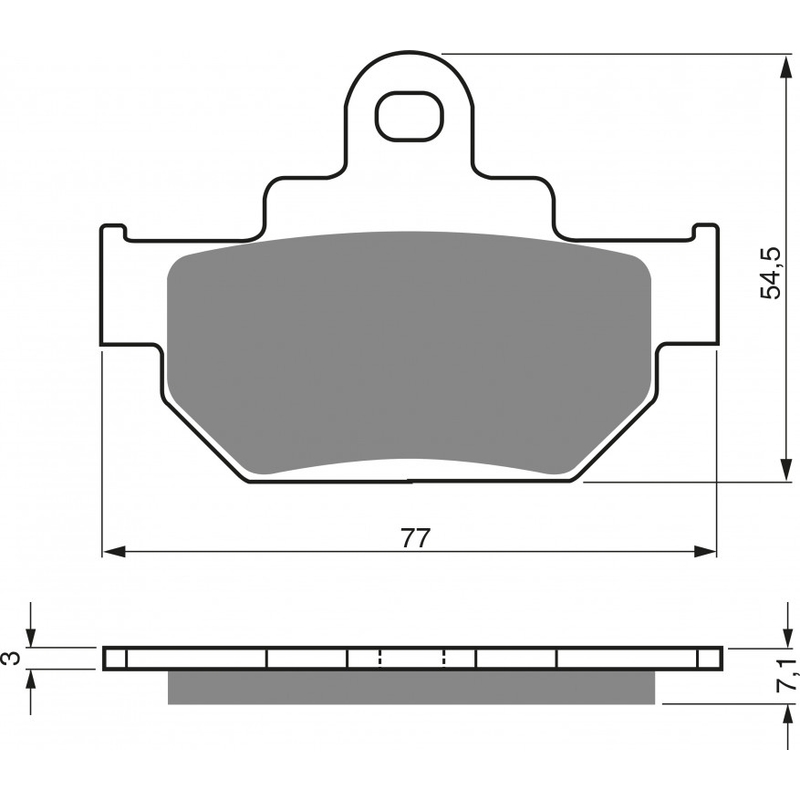 Placute de frana GOLDFREN AD  OFF-ROAD FRONT