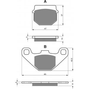 Placute de frana GOLDFREN 042 AD