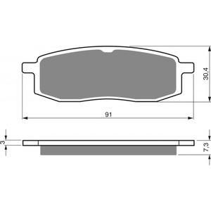 Placute de frana GOLDFREN 043 AD
