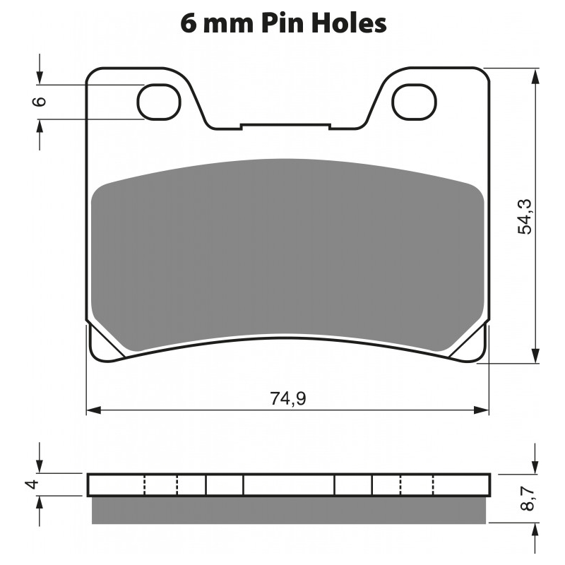 Placute de frana GOLDFREN AD