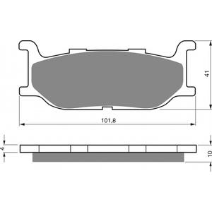 Placute de frana GOLDFREN 048 S3
