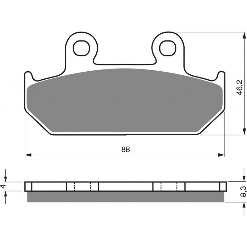 Placute de frana GOLDFREN AD  STREET