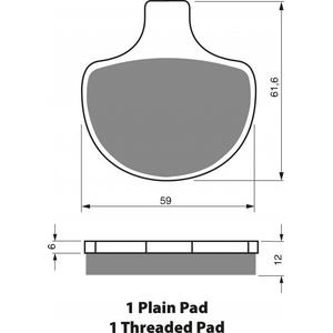 Placute de frana GOLDFREN 057 S3