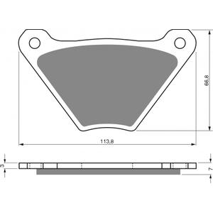 Placute de frana GOLDFREN 060 S3