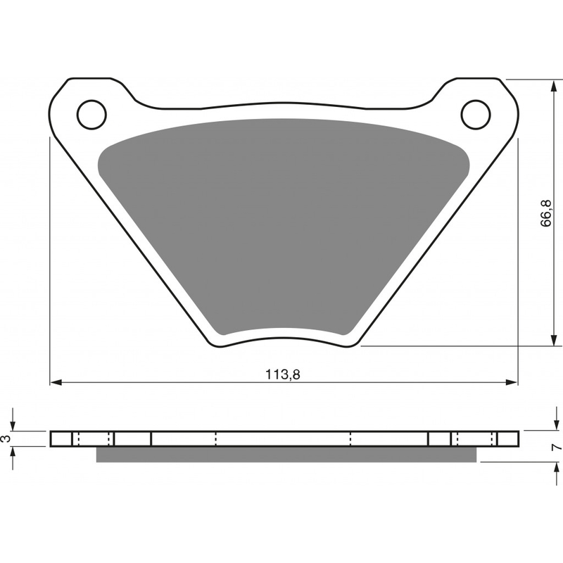 Placute de frana GOLDFREN S3