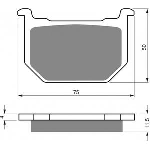 Placute de frana GOLDFREN 075 AD  OFF-ROAD FRONT